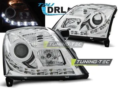 Faruri cu Chrome DRL pentru Opel Vectra C 04.02-08.05 Tuning-Tec - LPOP77