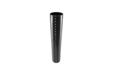 Furtun din silicon drept 3.75quot; x 610 mm Negru - TS-HS375610-BK