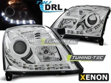 Faruri cu DRL Chrome Xenon D2S pentru Opel Vectra C 04.02-05 Tuning-Tec - LPOP79