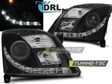Faruri cu TRU DRL Negri pentru Opel Vectra C 04.02-08.05 Tuning-Tec - LPOP78