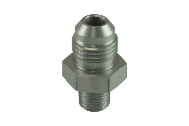 Fitting -6 AN Flare la 1/8 NPT tata drept - argintiu - TS-JN-0603-CL