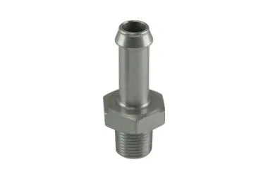 Montare 8mm / 5/16quot; Capatul furtunului la 1/8 NPT tata drept - argintiu - TS-NH-0308-CL