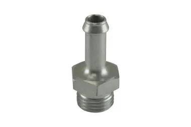 Montare 8mm / 5/16quot; Capatul furtunului la -6 AN ORB tata drept - argintiu - TS-OH-0608-CL