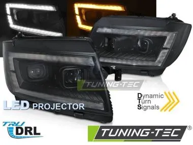 Faruri LED TUBE LIGHT BLACK DRL SEQ pentru VW CRAFTER II 2017- - LPVWV9