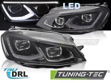 Faruri FULL LED BLACK pentru VW GOLF 7 14-17 - LPVWW8