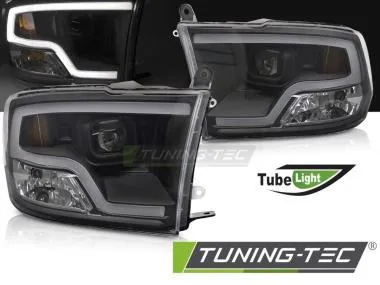 Faruri TUBE LIGHT BLACK pentru DODGE RAM 09-18 - LPDO39