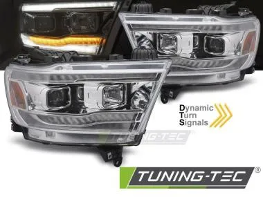 Faruri CHROME TUBE SEQ pentru DODGE RAM 19-22 - LPDO25
