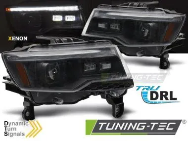 Faruri BLACK TUBE LIGHT SEQ HID pentru JEEP GRAND CHEROKEE 14-21 - LPCH38