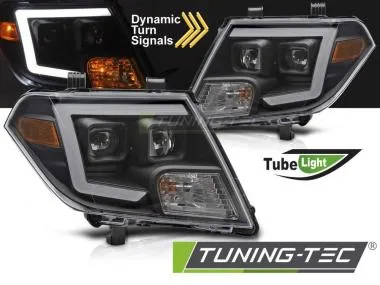Faruri TUBE LIGHTS BLACK pentru NISSAN FRONTIER 10-14  - LPNI10
