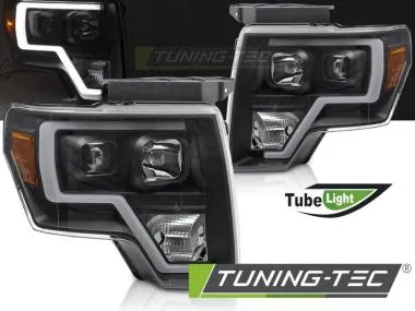 Faruri TUBE LIGHT BLACK pentru F150 MK12 08-14 - LPFOB2