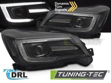 Faruri TUBE LIGHT DRL BLACK pentru SUBARU FORESTER IV 13-18 - LPSU18