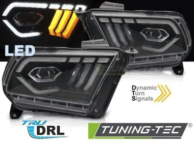 Faruri LED BLACK DRL pentru FORD MUSTANG 10-13 - LPFO98