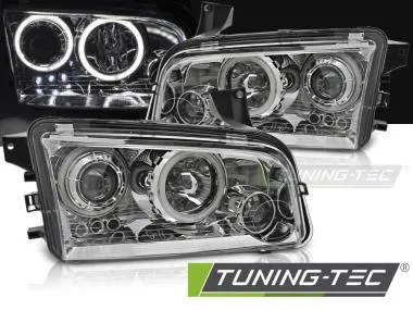 Faruri cu Angel Eyes CCFL Chrom pentru Dodge Charger LX  Tuning-Tec - LPDO11