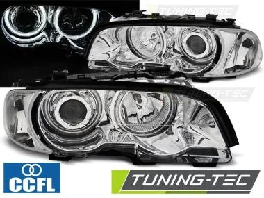 Faruri Angel Eyes CCFL pentru BMW E46 Coupe/Cabrio 99-03 Tuning-Tec - LPBMB6
