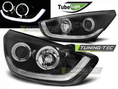 Faruri cu Tube Light Chrome pentru Hyundai Tucson XI35 10-13 Tuning-Tec - LPHU07