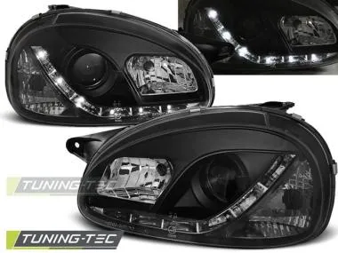 Faruri cu Daylight Negri pentru Opel Corsa B 02.93-10.00 Tuning-Tec - LPOP56