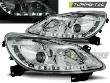 Faruri cu Daylight Chrome pentru Opel Corsa D 04.06-11 Tuning-Tec - LPOP49