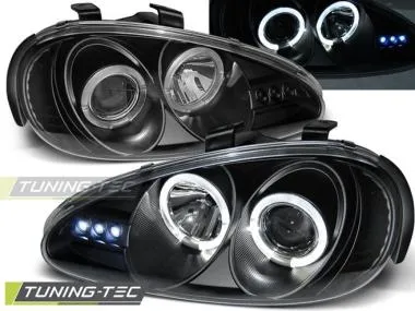 Faruri cu Angel Eyes/Negru pentru Mazda MX3 91-98 Tuning-Tec - LPMA02