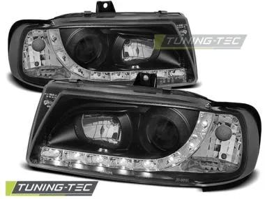 Faruri cu Daylight Negri pentru Seat Ibiza 10.93-08.99 Tuning-Tec - LPSE14