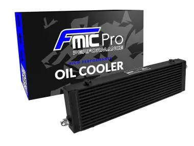 Radiator ulei FMIC.Pro 470x140x40 asimetric,  intrare ulei - OIL-FMICPRO-DSPL-B