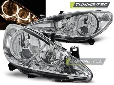 Faruri Angel Eyes pentru PEUGEOT 307 04.01-06.05  Tuning-Tec - LPPE04