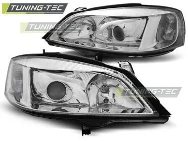 Faruri cu Chrome pentru Opel Astra G 09.97-02.04 Tuning-Tec - LPOP85
