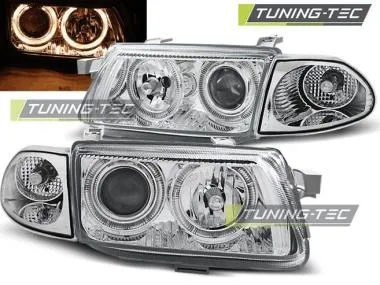 Faruri cu Angel Eyes Chorme pentru Opel Astra F 09.94-08.97 Tuning-Tec - LPOP88