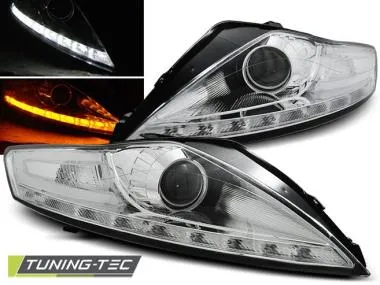 Faruri cu Daylight Indicator Negru LED pentru Ford Mondeo Tuning-Tec - LPFO54