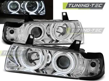 Faruri BMW E36 cu Angel Eyes Tuning-Tec - LPBM67