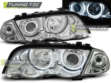 Faruri Angel Eyes CCFL pentru BMW E46 Sedan / Touring 98-01 Tuning-Tec - LPBM65