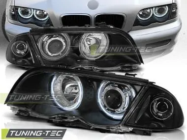 Faruri Angel Eyes CCFL pentru BMW E46 Sedan / Touring 98-01 Tuning-Tec - LPBM66