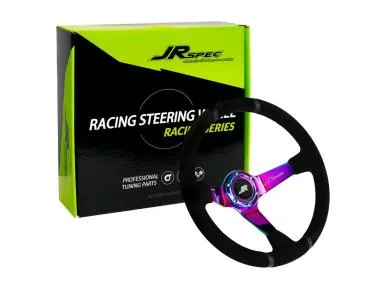 Volan sport JRspec cu diametru de 350 mm,  offset de 80 mm - JR-SWHEEL1-NEO