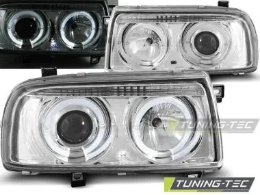 Faruri Angel Eyes cu lupa pentru VW VENTO 01.92 - 08.98 Tuning-Tec - LPVW87