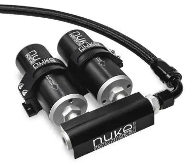 Fuel Log Collector Nuke Performance pentru 2x filtru combustibil Nuke Fuel Filter Slim - NP-100-10-206