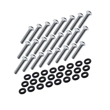 Set 24 suruburi si saibe nylon Nuke Performance pentru flansa CFC Unit,  1/4-28 UNF x 3/4 - NP-150-10-118