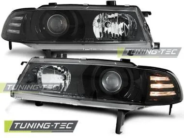 Faruri cu Angel Eyes Negru pentru Honda Prelude 02.92-01.97 Tuning-Tec - LPHO11