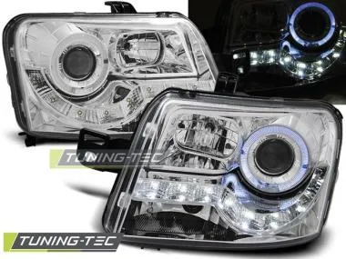 Faruri cu Daylight Chrome pentru Fiat Panda 03-12 Tuning-Tec - LPFI13