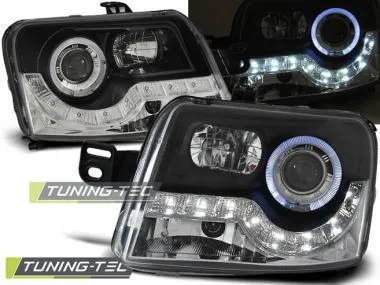 Faruri cu Daylight Chrome-Negru pentru Fiat Panda 03-12 Tuning-Tec - LPFI14