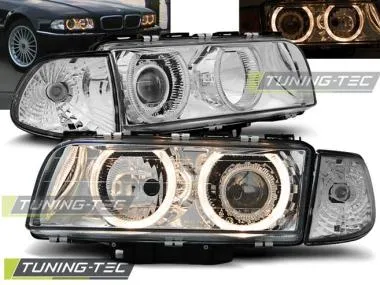 Faruri Angel Eyes pentru E38 06.94-08.98 Tuning-Tec - LPBM14