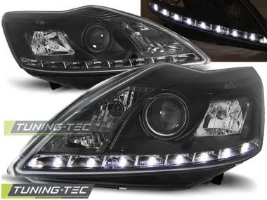 Faruri Daylight pentru Ford Focus II 02.08-10 Negru  Tuning-Tec - LPFO38