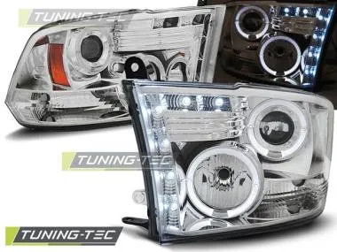 Faruri Angel Eyes pentru DODGE RAM 09-18 Tuning-Tec - LPDO07