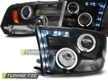 Faruri Angel Eyes pentru DODGE RAM 09-18 Tuning-Tec - LPDO08