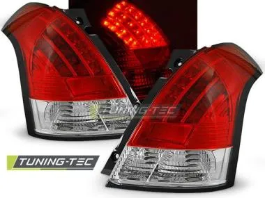Stopuri pentru SUZUKI SWIFT 05.05-10 rosu/alb cu LED Tuning-Tec - LDSI02