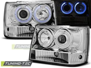 Faruri Angel Eyes pentru Jeep Grand Cherokee 1993-1998 Tuning-Tec - LPCH11