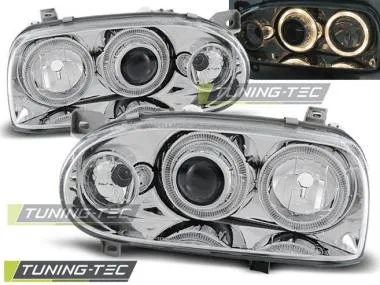 Faruri Angel Eyes pentru Volkswagen Golf III 09.1991-08.1997 Tuning-Tec - LPVW47