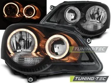 Faruri Angel Eyes pentru Volkswagen Polo 9N3 04.2005-2009 Tuning-Tec - LPVWE3