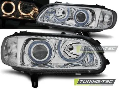 Faruri Angel Eyes pentru Opel Omega B 1994.04-1999.08 Tuning-Tec - LPOP67