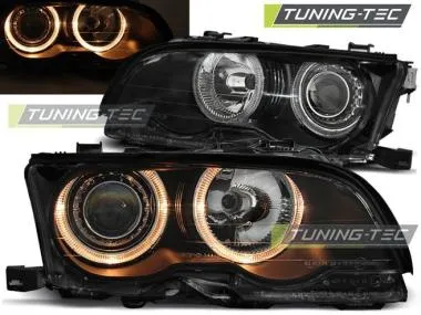 Faruri Angel Eyes pentru BMW E46 Coupe,  Cabrio 09.01-03.03 Tuning-Tec - LPBM82