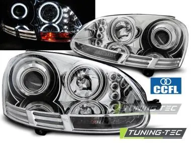 Faruri Angel Eyes pentru Volkswagen Golf V 10.2003-2009 Tuning-Tec - LPVWJ0