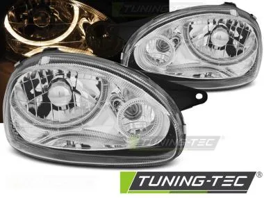 Faruri Angel Eyes pentru Corsa B 02.93-10.00  Tuning-Tec - LPOP90
